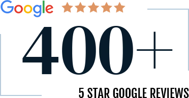350+ 5 star google reviews